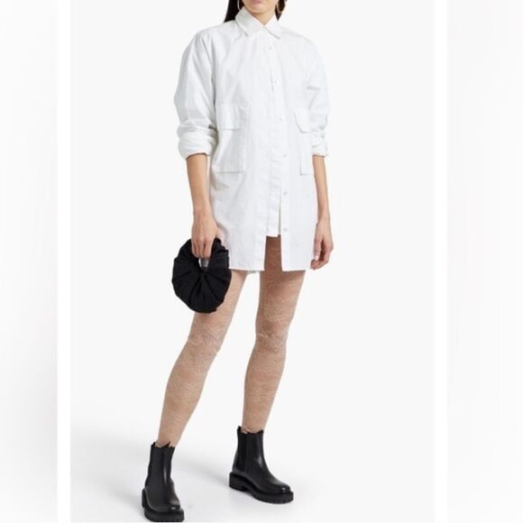 RED Valentino Nude Corded Lace Leggings Size Small - Picture 1 of 13